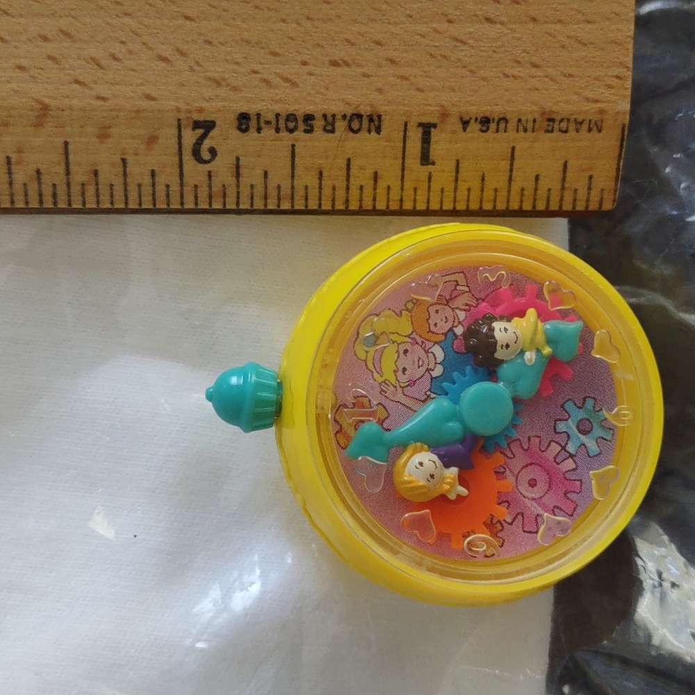 Polly Pocket 1994 Bluebird Toys Clock Gears Play Watch Belt Clip Vintage